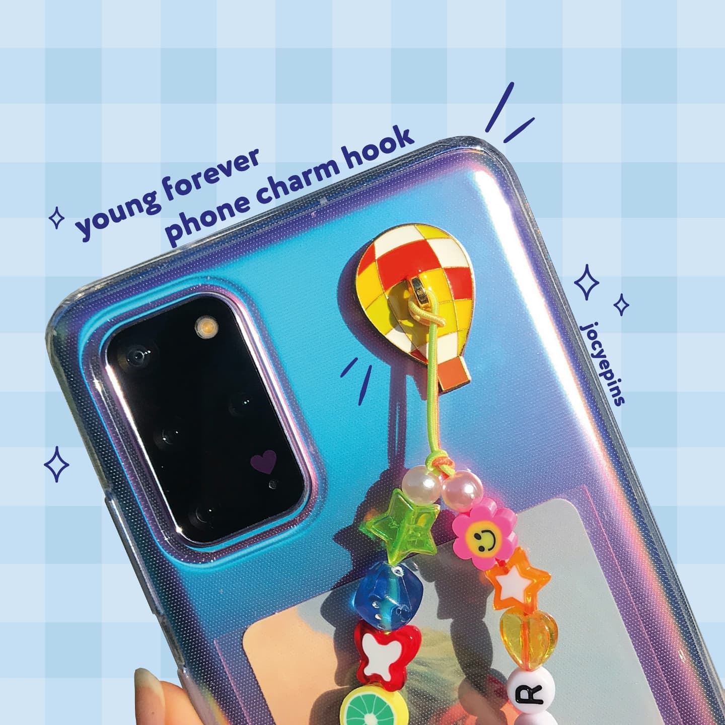 Young Forever Phone Charm Hook