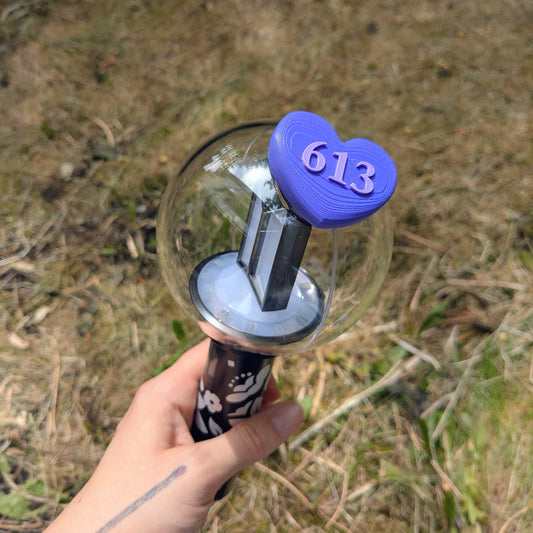 Purple Hearts Lightstick Topper