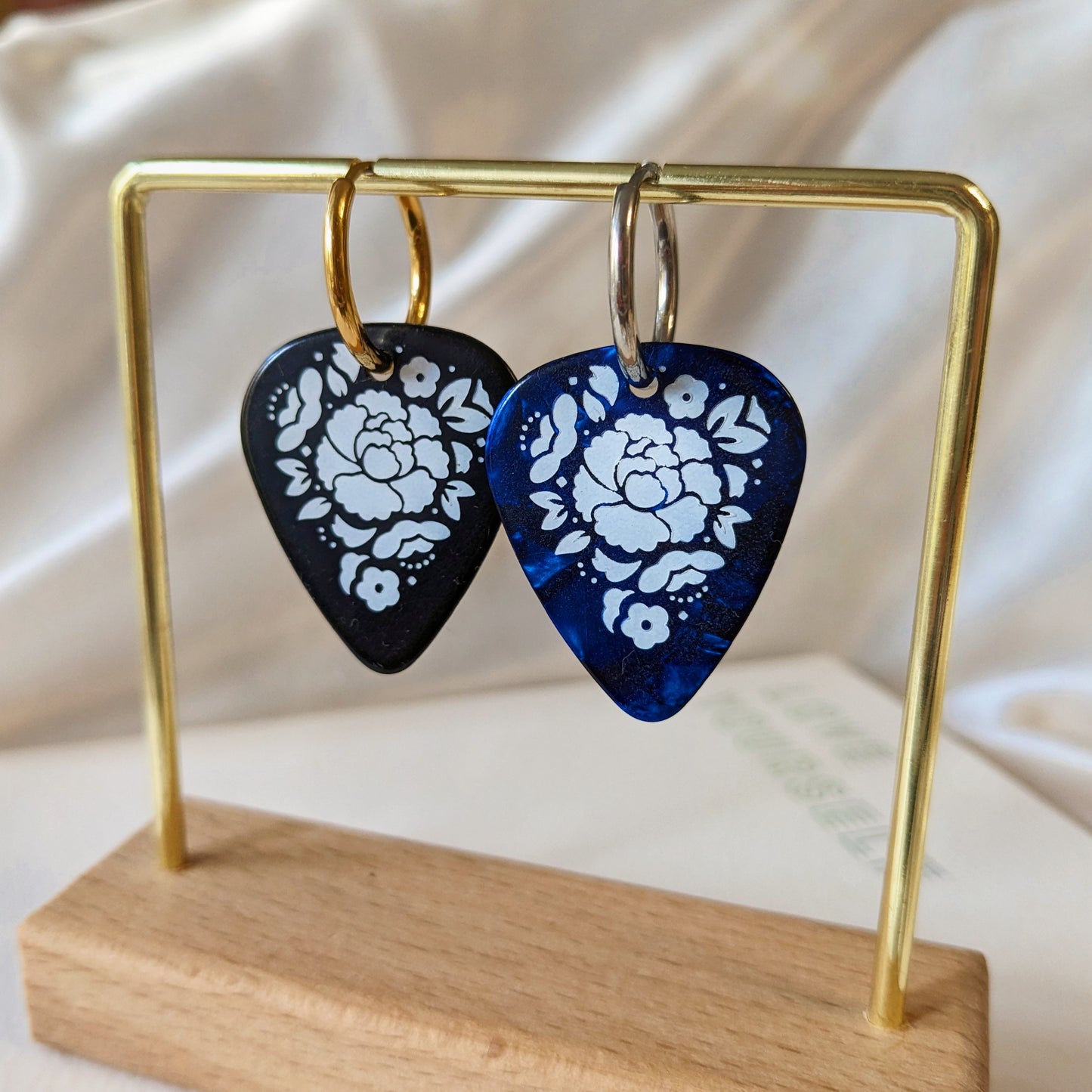 D-Day Tour Guitar Pick Earrings