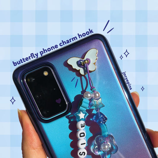 Butterfly Phone Charm Hook